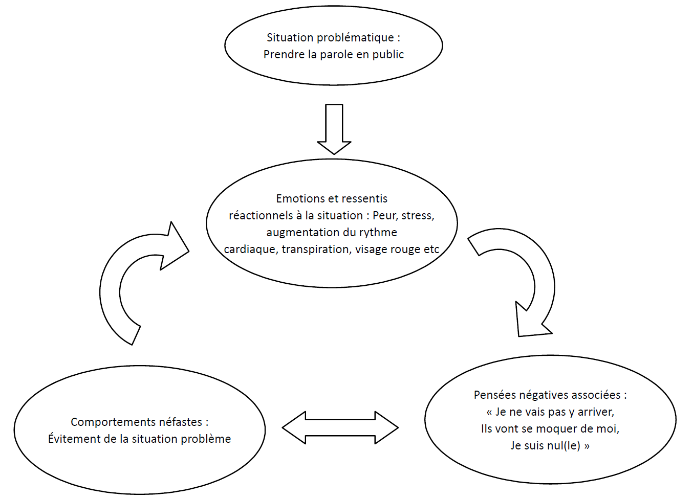 schéma des troubles cognitifs, comportementaux et émotionnels